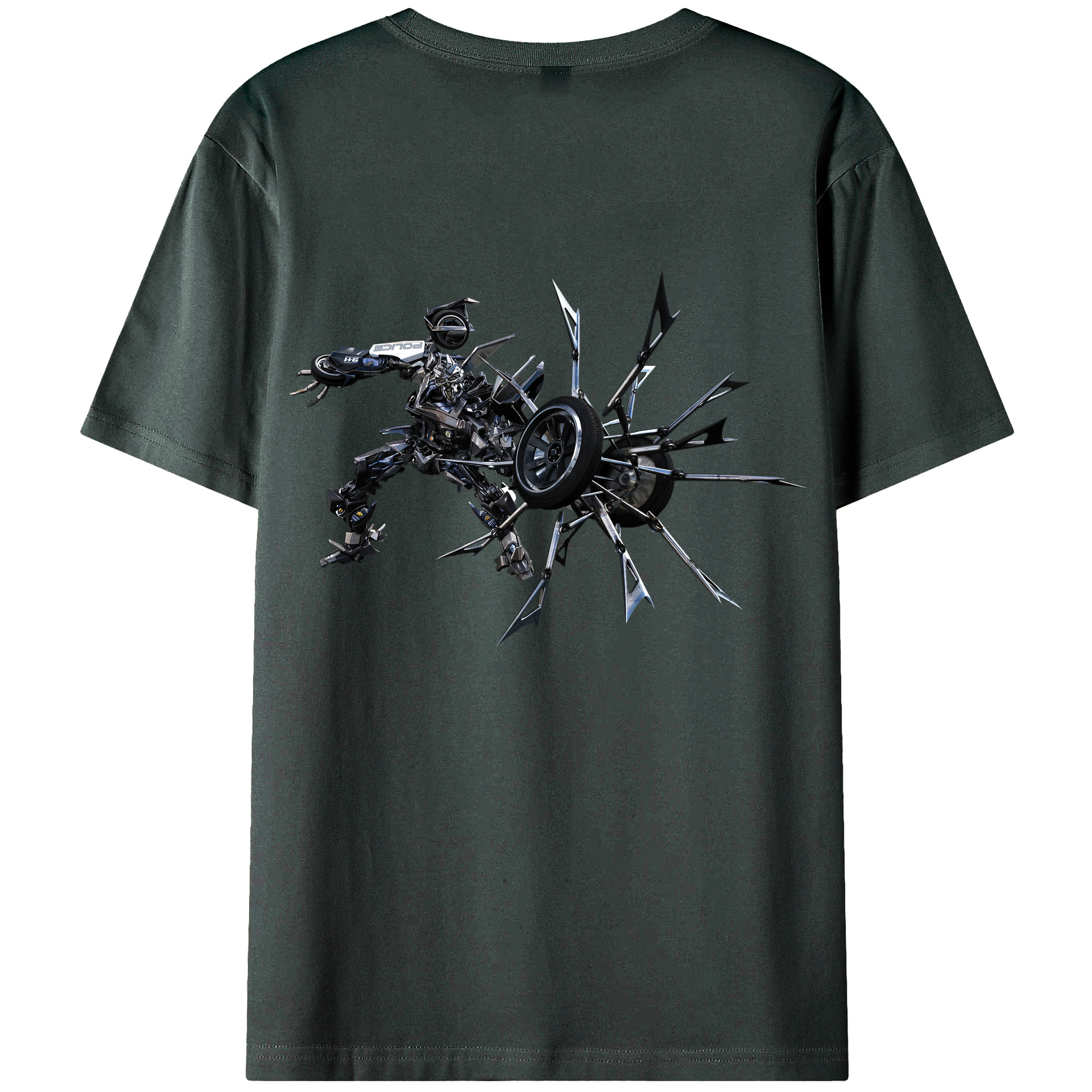 （画像用）  綿100％ メンズ半袖Tシャツ（バックプリント） 通気性